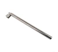 Barre de support pour verre de douche | Barre de serrage fixe réglable en acier inoxydable de 400 à 600 mm pour stabilisateur de douche | Bras d'écran finition chromée pour panneaux de verre de 8 à 12