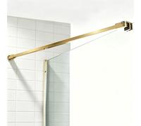 Barre de Support Robuste pour Fixation Murale et vitrée, Support stabilisateur pour Bras de Douche, Compatible avec Les parois de Baignoire et de Salle de Bain, 60 cm (23 5/8 po), Lot de 6,