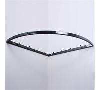 Barre de suspension d'angle industrielle, support mural en fer, porte-vêtements en tuyau robuste, peu encombrant, noir, 30 x 30 cm