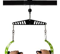 Barre De Tirage LAT Mùlti-Prises - Entraîneur De Dos Mùlti-Positions, D’Adaptation pour Cadre Haut | Accessoires Ďe Poignée Réglables pour Pôsture Assise | Accessoire Đe Machine À Câble Ṕour en