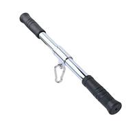 Barre de Tirage Musculation 48cm Droite Rotative, Barre Tirage Dos avec Poignées en Plastique Antidérapantes, Accessoire pour Machine à Câble, Idéal pour Biceps Triceps et Dorsaux à la Maison