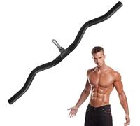 Barre de Tirage Triceps et Biceps, Barre Lat Pulldown 80 cm Noire, Lat Pulldown Bar pour Maison, la Salle de Sport, le Crossfit, la Musculation