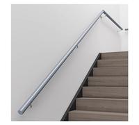 Barre de toit en bois robuste pour escaliers à fixation murale - Barres de support pour personnes âgées et enfants - Gris clair - 4,5 m