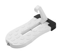 Barre de toit pliable for voiture, marchepied multifonction, crochet seuil, pédale, alliage d'aluminium, béquille sécurité, accès universel(White)