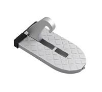 Barre de toit pliable for voiture, marchepied multifonction universel, crochet verrouillage, pédale, alliage d'aluminium, accessoires sécurité, béquille(Silver)