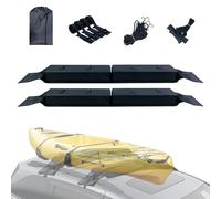 Barre De Toit Universelle Souple en Tissu Oxford 600D Et Mousse EVA, Porte-Bagages pour Kayak Sup Canoë Snowboard Ski, Porte Ski pour Barre De Toit, Facile À Installer