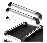 Barre De Toit Voiture pour Range pour Rover pour Evoque 2020 2021 2022 2023 2024 2025 Barres Transversales Verrouillables pour Porte-Bagages Toit(Silver and Black)