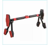 Barre de traction ajustable - SPORTNOW - Stabilité triangulaire, niveau intégré, 225kg max - Noir