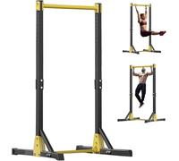 Barre de Traction Autoportante, Chaise Romaine Musculation Réglable 11 Niveaux, Station de Musculation Pull Up Bar avec Structure Métal Renforcée, Barre Dips Maison Charge 180 kg