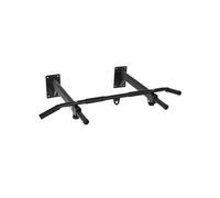 HomCom Barre de traction fixation murale support sac/sangles TRX intégré 150kg acier noir