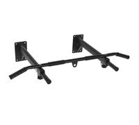 Barre de traction - barre de Fitness - HOMCOM - fixation murale, support sac de frappe ou sangles TRX intégré - max. 150 Kg - noir