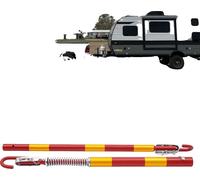Barre de traction, capacité de 5 tonnes, construction robuste en fer, longueur totale 183 cm, compatibilité avec plusieurs véhicules