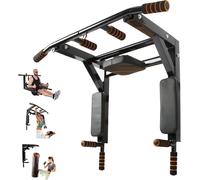 Barre De Traction Fixation Murale Dip Station, Fitness Fixation Murale Support, Pour Trx, Sac De Boxe, Élingues Poignées Antidérapantes, Max 200 Kg, 95 X 73 X 47cm
