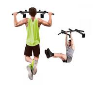 Mobiclinic® fitness, Barre de traction murale, K3, Kit d'ancrage, Acier, Max. 250 kg, Exercices musculation, Poignées en mousse