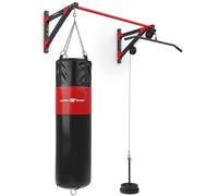 Marbo Sport Barre de Traction multifonctionnelle avec Fixation Murale, tirage latéral et Support de Sac de Frappe (3 en 1) MH-D204