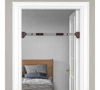 SPORTNOW Barre de traction - barre de porte - pull up bar - barre d'étirement musculation pour cadres de porte sans vis - longueur ajustable (75-92cm)