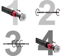 Barre de traction pour cadre de porte 66-100cm 4FIZJO