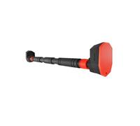 Hop-Sport Barre de Traction pour Porte HS-M070DP, Barre de Porte Réglable de 71 à 100 cm avec Fixation Sans Perçage, Charge maximale 200 kg, Musculation à Domicile, Prise Antidérapante Rouge