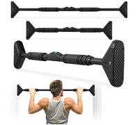 Hypermotion Barre de Traction 70-100 cm Sans Vis - Barre de Tractions Porte Max 200kg avec Niveau à Bulle - Appareil Sport Maison pour Fitness, Calisthenics & Gymnastique (Système de Verrouillage)