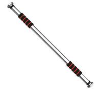 Softee Barre de traction réglable Argenté 60-100 cm Poignées mousse Charge 100 kg TU