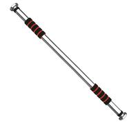 Softee Barre de traction réglable Argenté 60-100 cm Poignées mousse Charge 100 kg TU