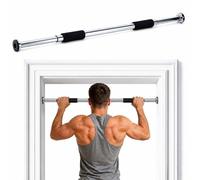Barre de traction Relaxdays pour cadre de porte, argent