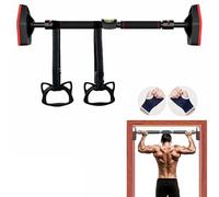 Barre De Tractions,Barre De Traction sans Fixation,Barre Traction Porte,Barre de traction réglable de 70 à 100cm jusqu'à 200 kg avec dispositif de mise à niveau et corde de guidage pour musculation