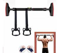 Barre De Tractions,Barre De Traction sans Fixation,Barre Traction Porte,Barre de traction réglable de 96 à 136 cm jusqu'à 200 kg avec dispositif de mise à niveau et corde de guidage pour musculation