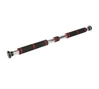 Barre de Tractions Porte, | 80-130 cm | 150 kg | Pull Up Bar Antidérapante, Barre De Traction Sans Fixation, Barre Traction Musculation, Barres de Traction, Barre Fixe (rouge)