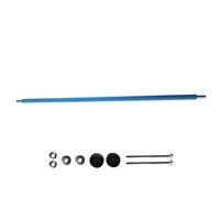 Barre de trampoline - Poteaux de rechange de 25 mm | Barre de filet pour filet de sécurité en tube d'acier galvanisé pour trampolines de 6 à 16 m, lot de 4 pièces, stable et résistant aux intempéries