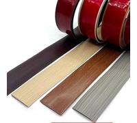 Barre de transition de plancher en PVC auto-adhési Tailles multiples multicolores auto-adhésives de bande transition plancher stratifié(Light Gray Pattern,7.6cm x 400cm)