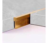 Barre de transition décorative extra fine 5 mm de large - Protection de seuil en laiton antique - Reliure pour sol du bois au carrelage pour porte