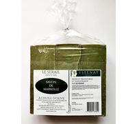 Barre de véritable savon de Marseille 1,4 Kg. Savon brut EXTRA PUR d'huile d'OLIVE - Garantie sans huile de palme - Le Serail Savonnerie Marseillaise depuis 1949