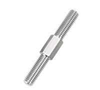 Barre de vis à filetage positif/négatif, double tête gauche et droite, tige filetée en acier inoxydable M3-M16(M4x0.7x50mm(5PCS))