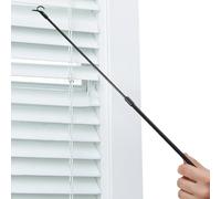 Barre de volet roulant réglable : ouvre-volet rétractable sans fil, tige inclinable télescopique flexible, barre de commande de rideau | Poteau d'extension pratique pour sel