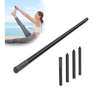 Barre de Yoga 151 cm, Bâton de Correction de Posture Portable Yoga Stick Antidérapant avec Poignée Antidérapante, Bâton de Fitness Bar Réglable pour Pilates Musculation le Home Gym