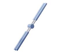 Barre de Yoga - Correcteur de - Bleu - 76 cm - Tige rotative - Correcteur de - en Acier Inoxydable - avec poignée en Mousse - Anti-Bosse