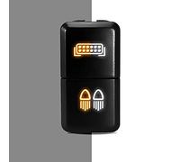 [Barre d'éclairage/feu de recul] Bouton poussoir double fonction/bicolore de rechange pour Toyota Tundra Tacoma 4Runner FJ Cruiser, etc. - Taille 2,1 x 3,9 cm - Orange-Blanc/Orange-Blanc