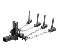 Barre d'égalisation de répartition du poids de 1000 lb Remorque 4 Capacité de la languette d'attelage de remorquage Attelage de nivellement de charge avec contrôle du balancement(1400lbs 8in)