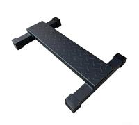 Barre d'élévation de mollet en acier pour musculation - Pédale de fitness antidérapante pour squat et étirement - Base stable pour tous les terrains