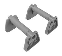 Barre d'équilibre pour gymnastique Lot de 2 barres pompes parallèles antidérapantes et robustes for exercices au sol(Grey)