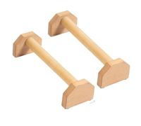 Barre d'équilibre pour gymnastique Paire de supports pompes en bois, barres parallèles, for poirier, aides à l'exercice, entraîneurs massif(40cm-2Pcs)