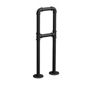 Barre d'escalier industrielle - Mat - Pour intérieur/extérieur - Support antidérapant pour loft, couloir, véranda et escaliers de jardin - Métal de sécurité