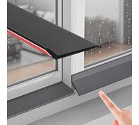 Barre d'étanchéité imperméable pour fenêtre, Self-Adhesive Rain Drip Guard Water Deflector Weather Stripping For Windows Doors 1-5m(5.5cm,5m(16.4ft))