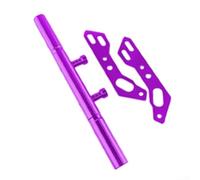Barre d'extension de guidon de vélo en alliage d'aluminium pour caméra d'action Smartphone Navigation Royaume-Uni (violet)