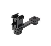 Barre d'extension de Montage de Microphone à cardan Triple Chaussure Froide, Adaptateur de trépied de téléphone stabilisateur de cardan Moun pour Micro de lumière vidéo