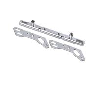 Barre D'extension De Siège Miroir Moto D'équilibre Guidon Vélo Transversale Support D'extension(White)