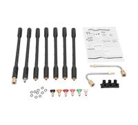 Barre d'extension télescopique pour nettoyeur haute pression 4000 PSI Lance de rechange avec 6 buses Outils de nettoyage de gouttières pour nettoyage, façades de véhicules, trottoirs, toits