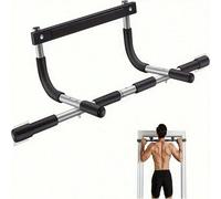 Barre d'haltère robuste - Facile à assembler, sans perçage requis, capacité de charge élevée, multifonctionnelle détachable, convient pour l'entraînement de fitness à domicile 1 pièce - Grande barre h