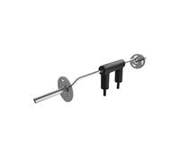 VEVOR Barre d'Haltères Longueur 221 cm Ø 32 mm Barre de Musculation Capacité 675 kg avec 2 Poignées Rembourrage en Mousse sur Épaules pour Entraînement de Squat Flexion sur Jambes Fitness Gym Domicile